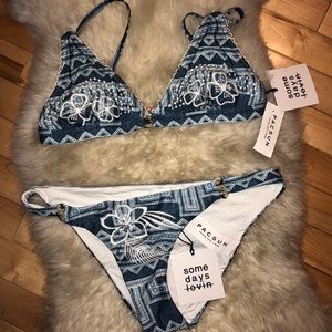 Printed bathing suit